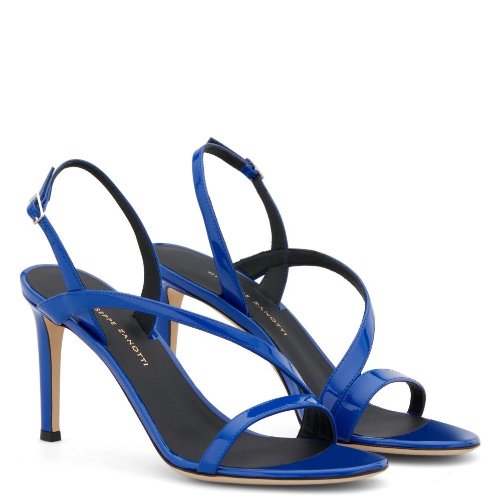 Giuseppe Zanotti Midnight Blue Strappy Heels